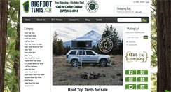 Desktop Screenshot of bigfoottents.com