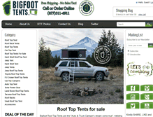 Tablet Screenshot of bigfoottents.com